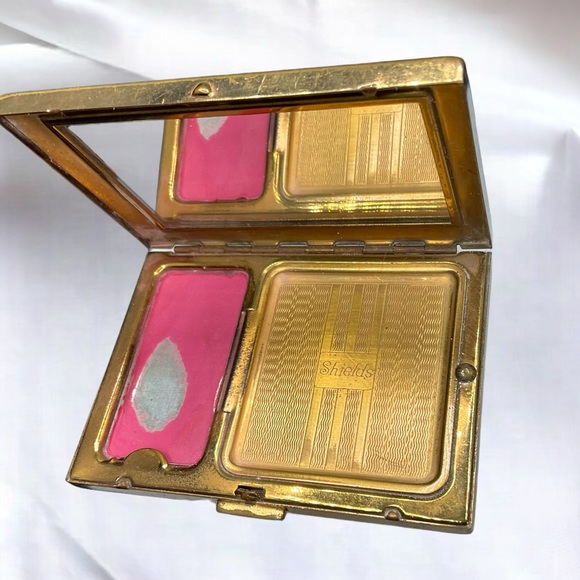 🌺Vintage 1940’s Art Deco Guilloche Enamel Compact - Picture 9 of 14